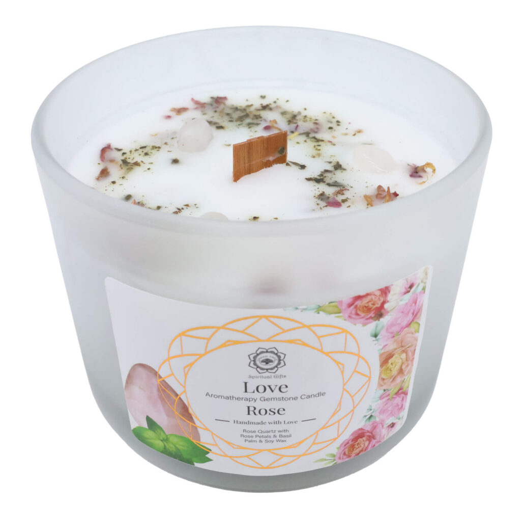 Bougie Green Tree &lsquo;Amour&rsquo; Quartz Rose + Rose 256g