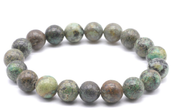 Bracelet Turquoise Africaine perles 10mm