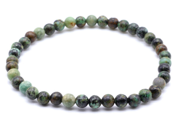 Bracelet Turquoise Africaine perles 4mm