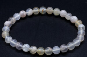 Bracelet Agate Cerise perles 6mm