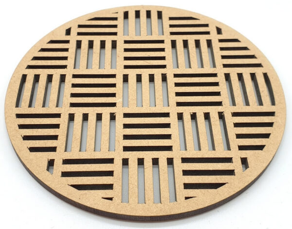 Plaque Bois Motif Neutre 10cm