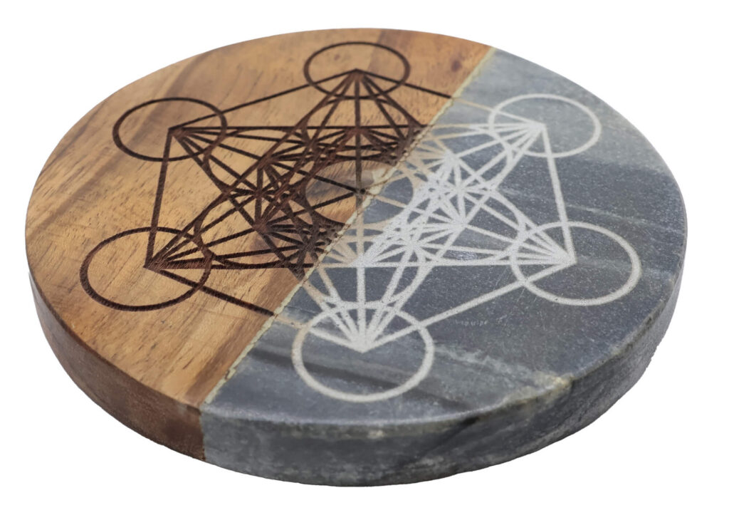 Dessous de Table Bois/Marbre Métatron 10cm