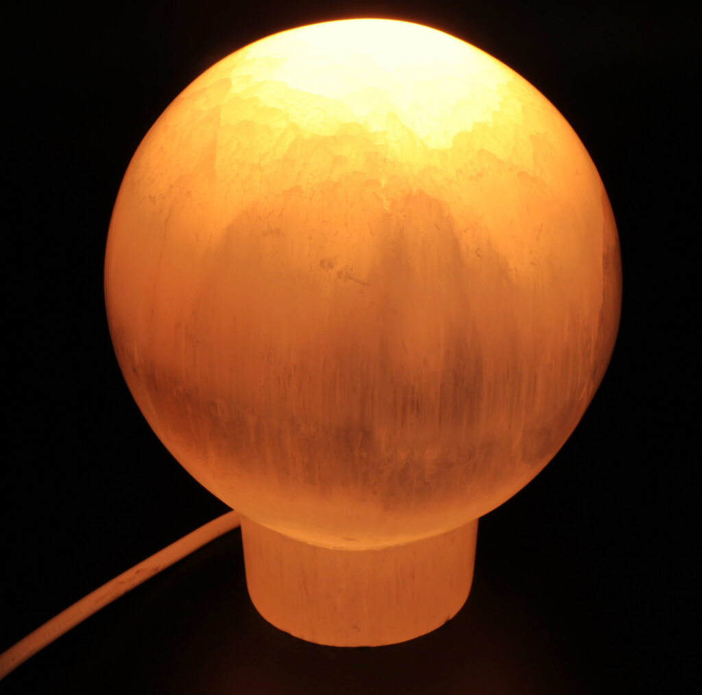 Lampe Sélénite Sphère 16cm