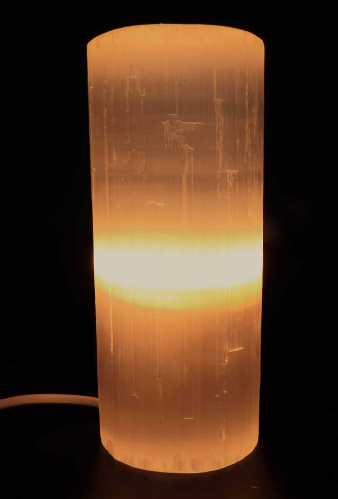 Lampe Sélénite Cylindre 20cm