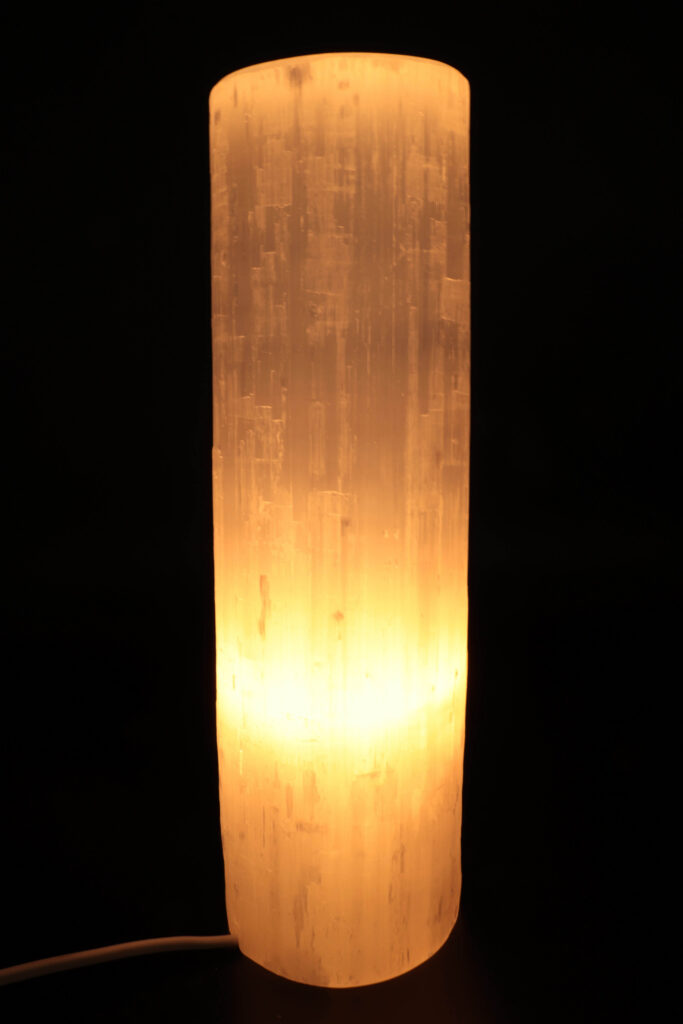Lampe Sélénite Cylindre 30cm