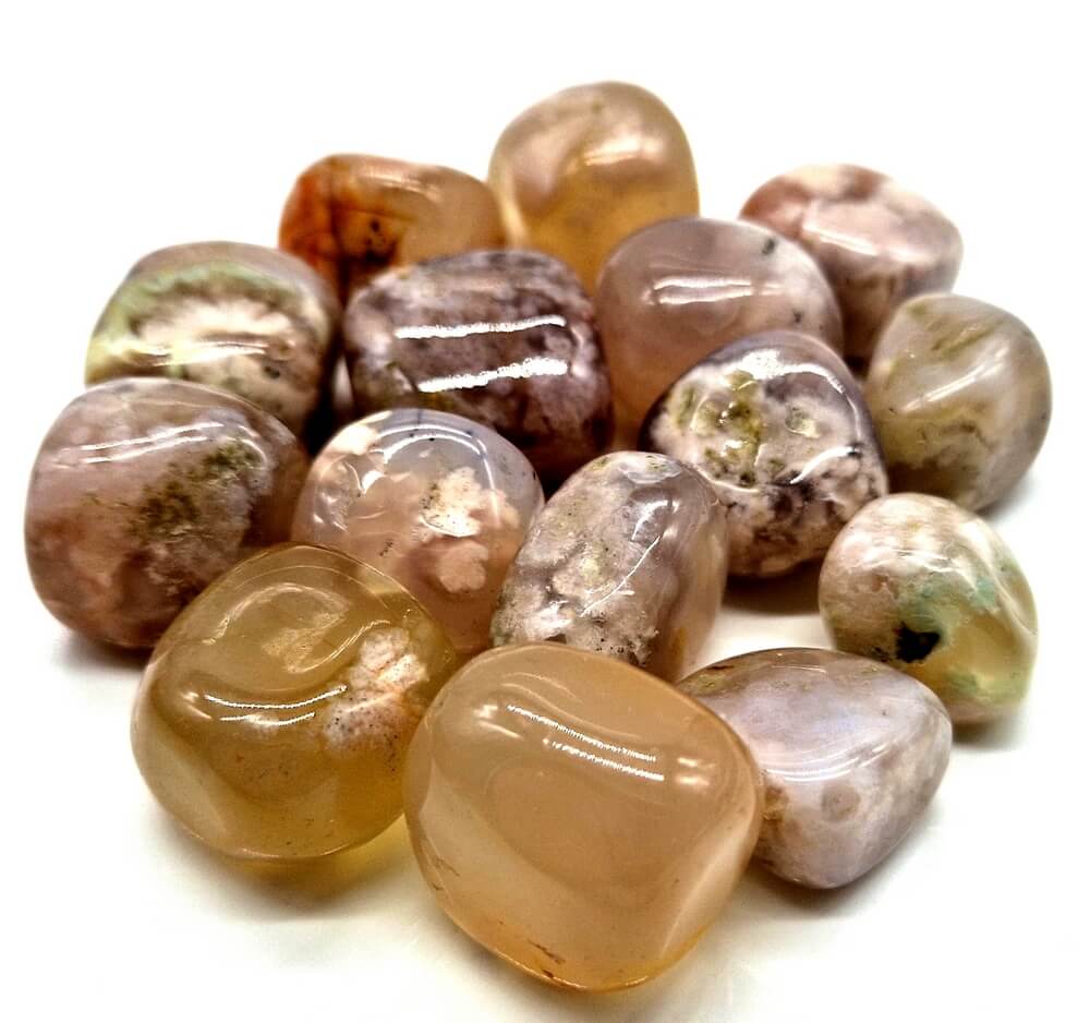 Agate Cerise ‘AB’ roulées 200g