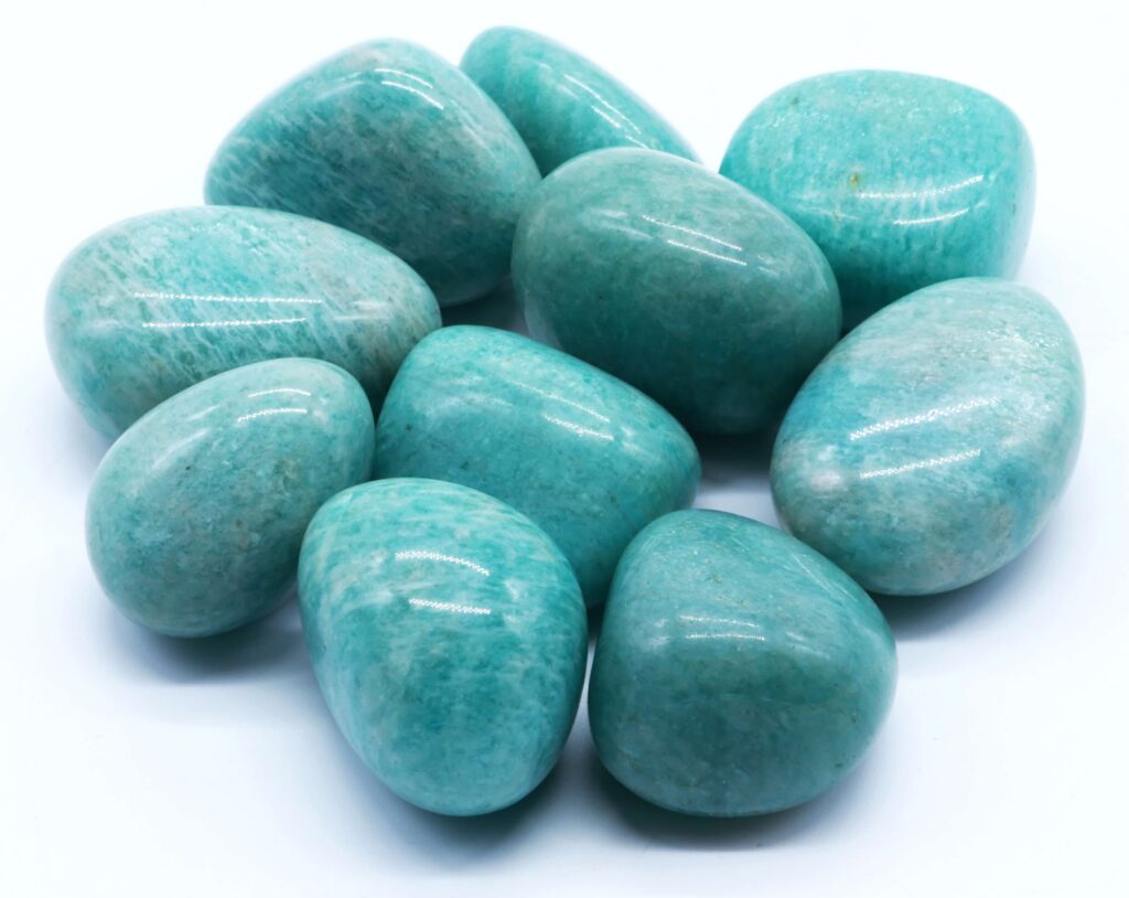 Amazonite &lsquo;AB&rsquo; roulées 200g