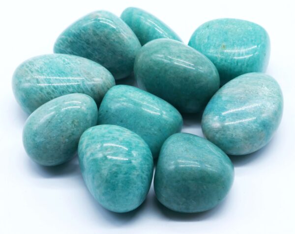Amazonite &lsquo;AB&rsquo; roulées 200g