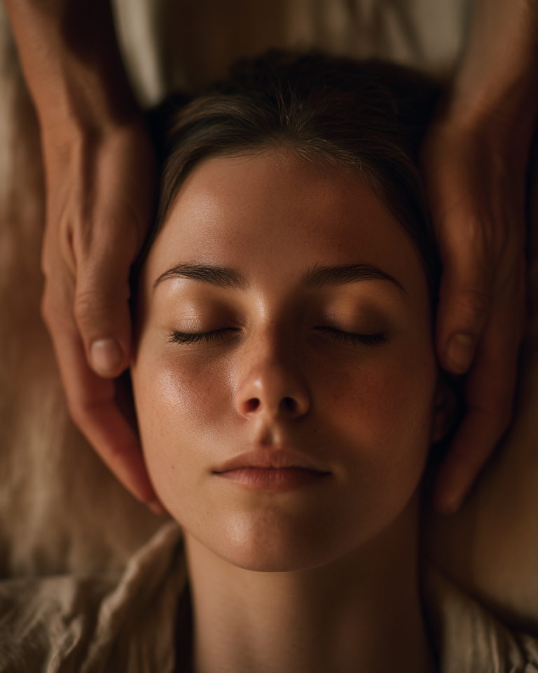 Massage de la Tête — massage energetique Om Karyann
